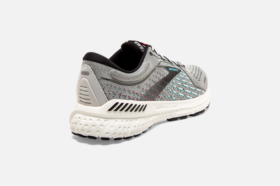 Brooks Running Shoes - Adrenaline GTS 21 Road Mens - Grey - PVR-091523